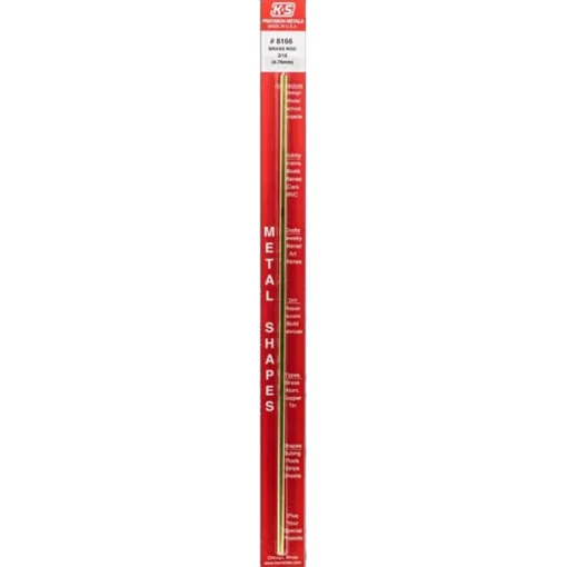 K&S 5/16 in. W X 12 in. L Rectangular Brass Tube 1 pk
