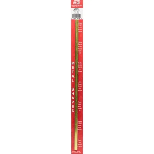 K&S 1/4 in. W X 12 in. L Square Brass Tube 1 pk