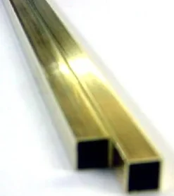 K&S 1/4 in. W X 12 in. L Square Brass Tube 1 pk