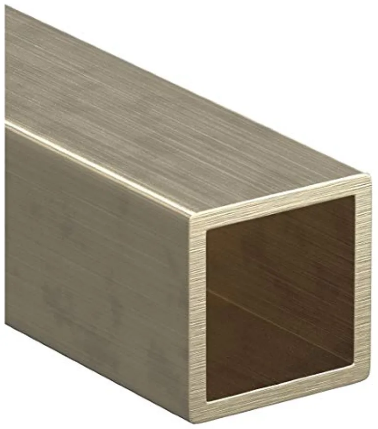 K&S 1/4 in. W X 12 in. L Square Brass Tube 1 pk