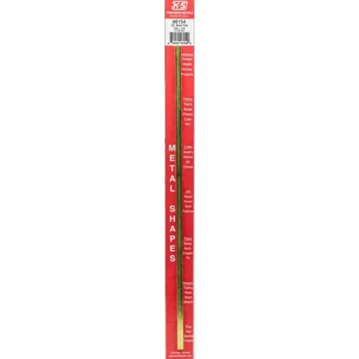 K&S 7/32 in. W X 12 in. L Square Brass Tube 1 pk