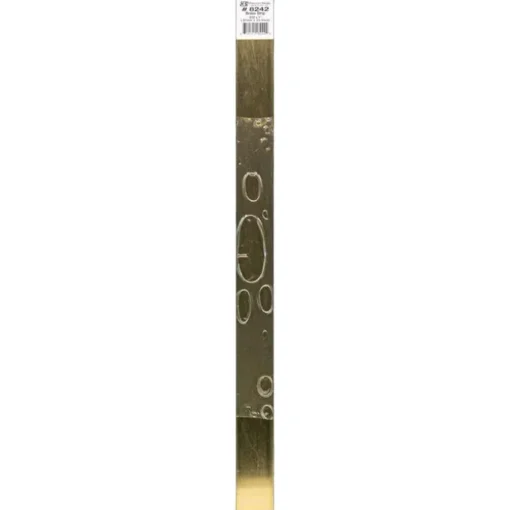 K&S 0.032 in. X 1 in. W X 12 in. L Mill Brass Metal Strip