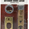 Kwikset Bright Brass Gold Steel Door Latch 1 pk