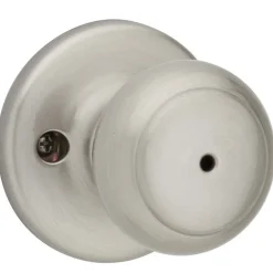 Kwikset Cove Satin Nickel Privacy Knob Right or Left Handed