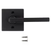 Kwikset Halifax Matte Black Reversible Dummy Lever Right or Left Handed
