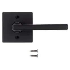 Kwikset Halifax Matte Black Reversible Dummy Lever Right or Left Handed