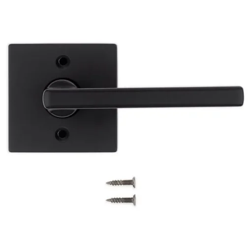 Kwikset Halifax Matte Black Reversible Dummy Lever Right or Left Handed
