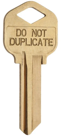 Kwikset Home House/Office Key Blank Single sided For Control Deadbolts (Pack of 10)