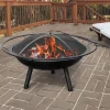 Landmann Halo Wood Fire Pit 17.5 in. H x 27.5 in. W x 27.5 in. D Steel
