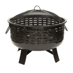 Landmann Fireglow Wood Fire Pit 23 in. H X 25.25 in. W X 28 in. D Steel