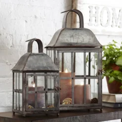 LANTERN SOLAR METAL 16"