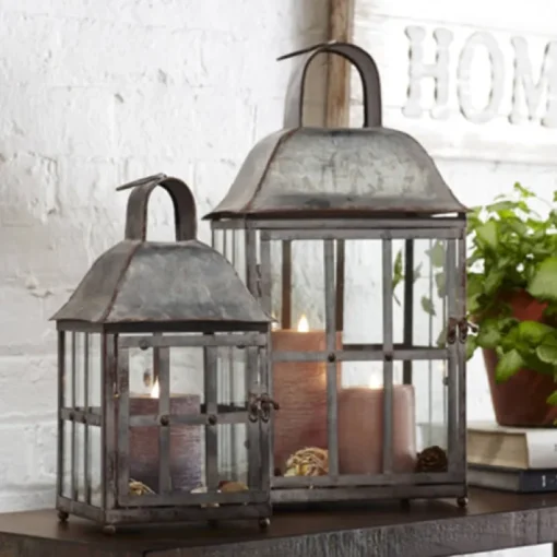 LANTERN SOLAR METAL 16"