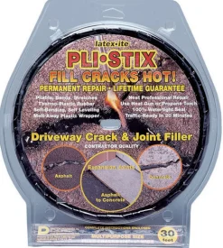 Latex-Ite Pli-Stix Black UV Resistant Asphalt Crack Filler 30 sq. ft. Coverage Area 2 lbs.