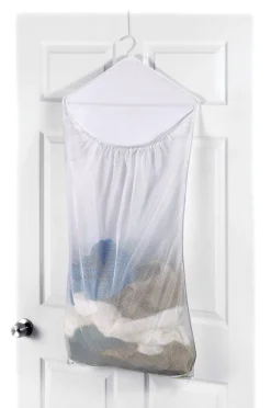 LAUNDRY BAG MESH FAB WHT