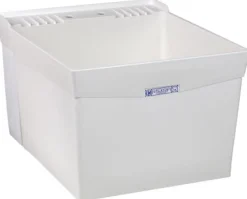 Laundry Tub, Wall-Mount, White, 20 x 24-In.
