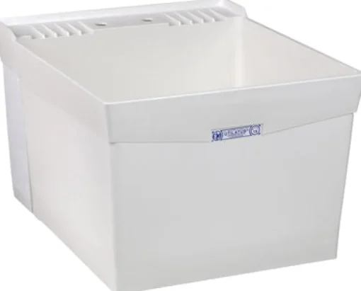 Laundry Tub, Wall-Mount, White, 20 x 24-In.