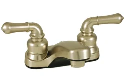 Lavatory Faucet 4" Plastic Lavatory W/ Tpt Hdls Nickel
