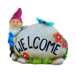 Le Power Polyresin Multi-color 5.25 in. Welcome Gnome Key Hider Statue (Pack of 6)