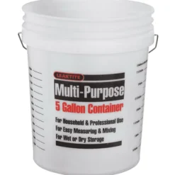 Leaktite Clear 5 gal. Plastic Bucket (Pack of 10)
