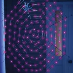 LED SPIDER WEB PURPLE