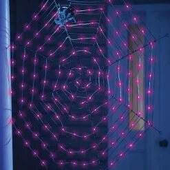 LED SPIDER WEB PURPLE