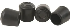 LEG TIP BLK RBR 1-1/8"