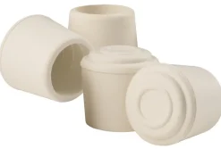 LEG TIP WHT RND 7/8" 4PK
