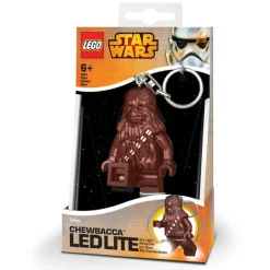 Lego Star Wars Chewbacca 2 in. Dia. Plastic Brown Loop Key Chain w/LED Light