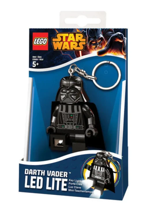Lego Star Wars Darth Vader 2 in. D Plastic Black Loop Keychain w/LED Light