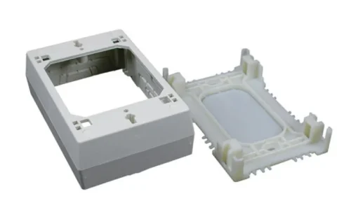 Legrand Rectangle Plastic 1 gang Outlet Box Ivory