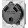 Leviton 30 amps 125 V Black Outlet TT-30R 1 pk