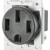 Leviton 50 amps 125/250 V Duplex Black Outlet 14-50R 1 pk