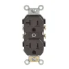 Leviton 20 amps 125 V Duplex Brown Outlet 5-20R 1 pk
