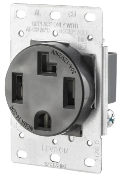 Leviton 15 amps 125 V Duplex Black Outlet 5-15R 1 pk