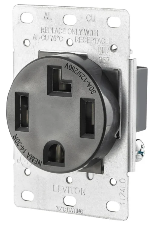 Leviton 15 amps 125 V Duplex Black Outlet 5-15R 1 pk