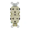 Leviton 20 amps 250 V Duplex Ivory Outlet 6-20R 1 pk