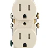 Leviton 15 amps 125 V Duplex Light Almond Outlet 5-15R 10 pk