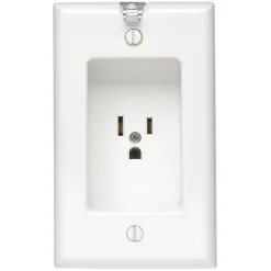 Leviton 15 amps 125 V Single White Outlet 5-15R 1 pk