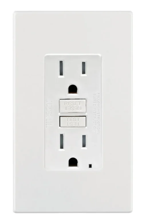 Leviton 15 amps 125 V White Outlet/Wallplate 5-15R 1 pk