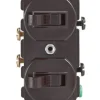 Leviton 15 amps Single Pole Toggle Switch Brown 1 pk