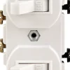 Leviton 15 amps Single Pole Toggle Switch White 1 pk