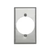 Leviton 1 gang Aluminum Single Outlet Wall Plate 1 pk