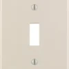 Leviton Almond 1 gang Nylon Toggle Wall Plate 1 pk