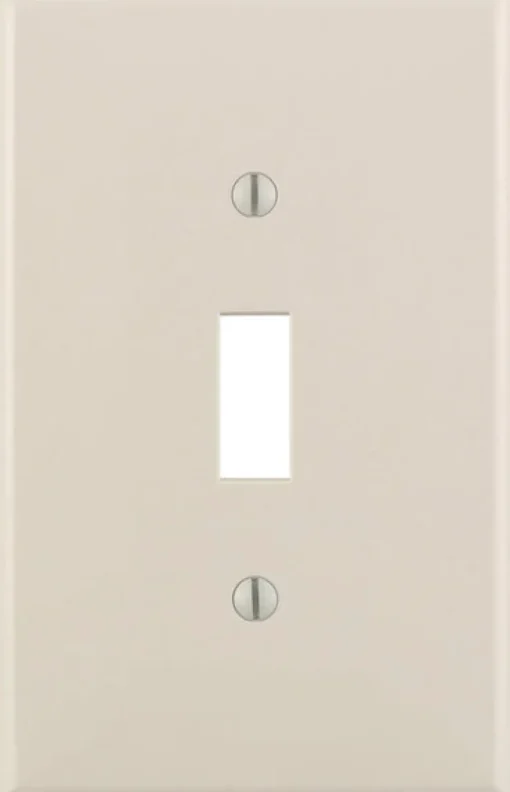 Leviton Almond 1 gang Nylon Toggle Wall Plate 1 pk