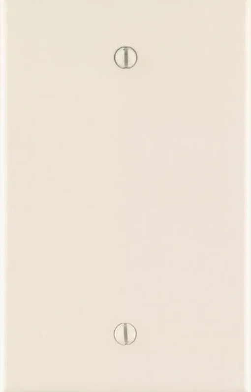 Leviton Almond 1 gang Nylon Blank Wall Plate 1 pk
