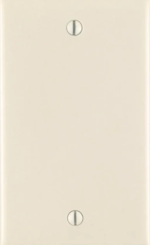Leviton Almond 1 gang Plastic Blank Wall Plate 1 pk (Pack of 25)