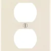 Leviton Almond 1 gang Plastic Duplex Wall Plate 1 pk