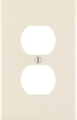 Leviton Almond 1 gang Plastic Duplex Wall Plate 1 pk