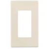 Leviton Almond 1 gang Polycarbonate Decorator Wall Plate 1 pk
