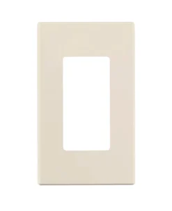 Leviton Almond 1 gang Polycarbonate Decorator Wall Plate 1 pk
